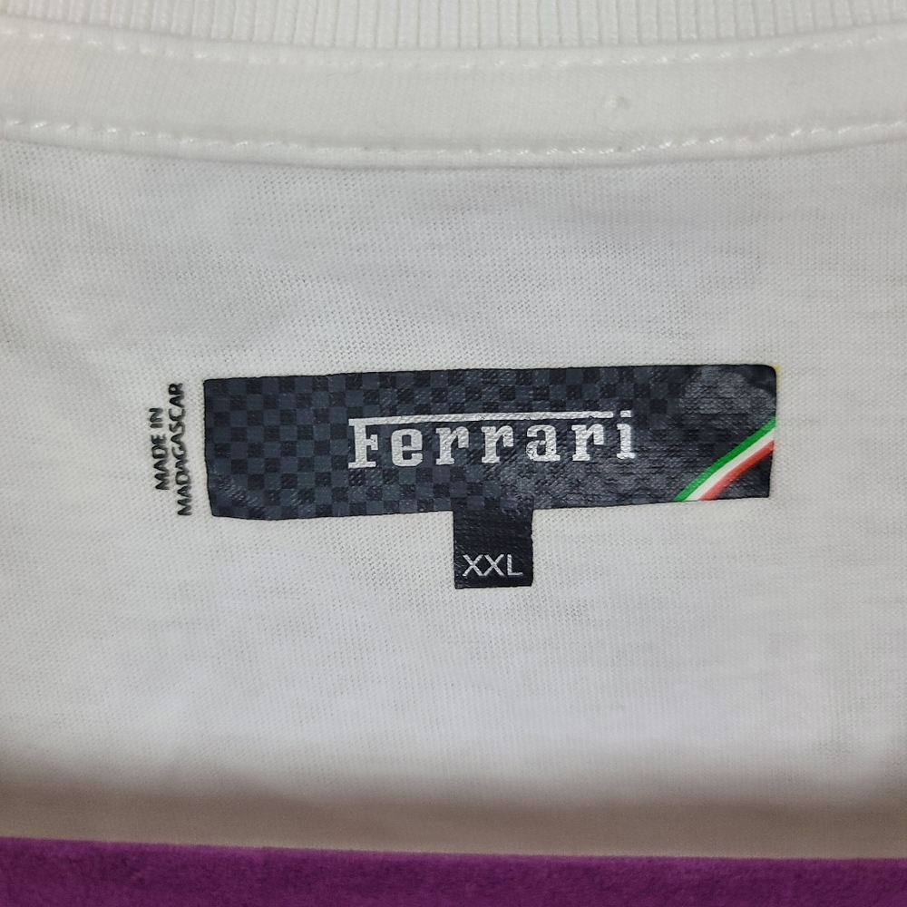 Scuderia Ferrari White Polo Shirt size XXL - Picture 3 of 8